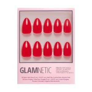 2 for $24 - Glamnetic Press On Nails - Fiery Red